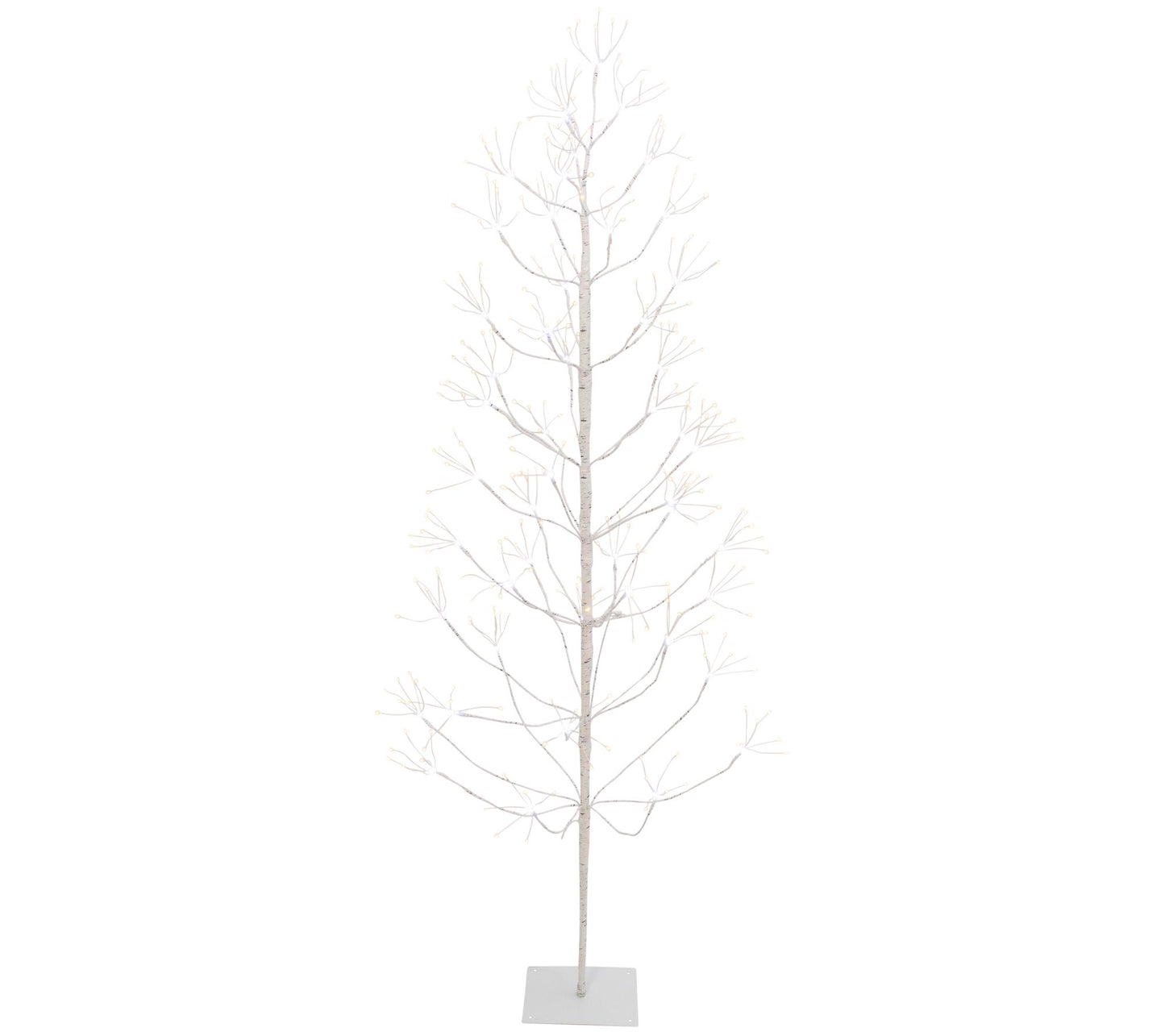 72-Inch Tall White Birch Tree with LED Lights by Gerson Co