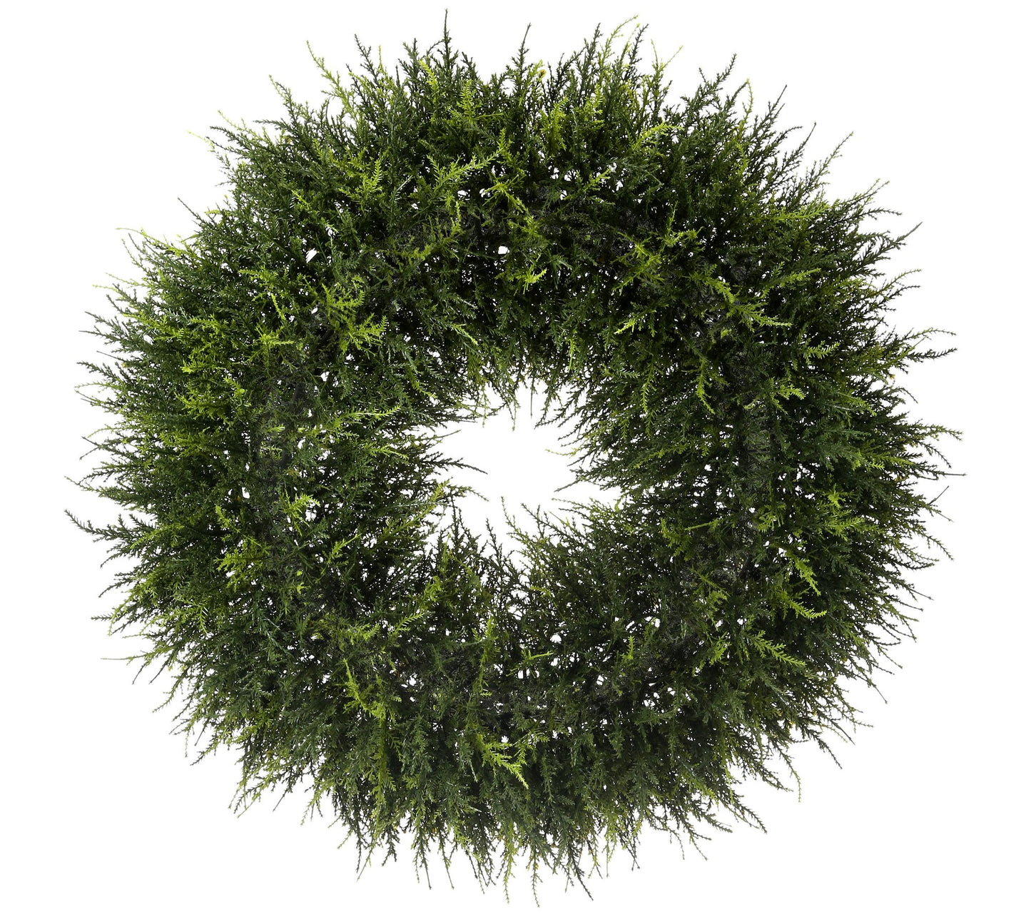 24" Natural Touch Cedar Wreath by Valerie