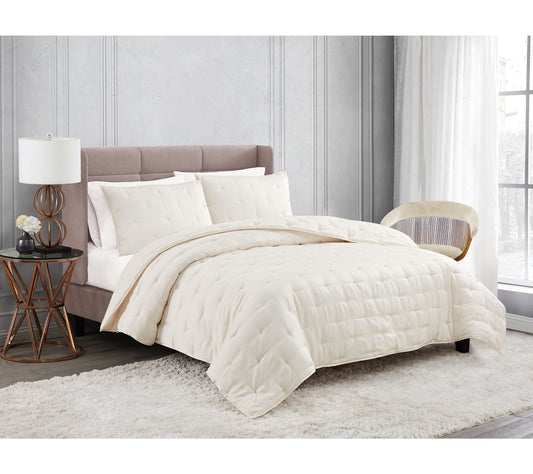 Badgley Mischka Home Tufted Matte Satin King Quilt Set