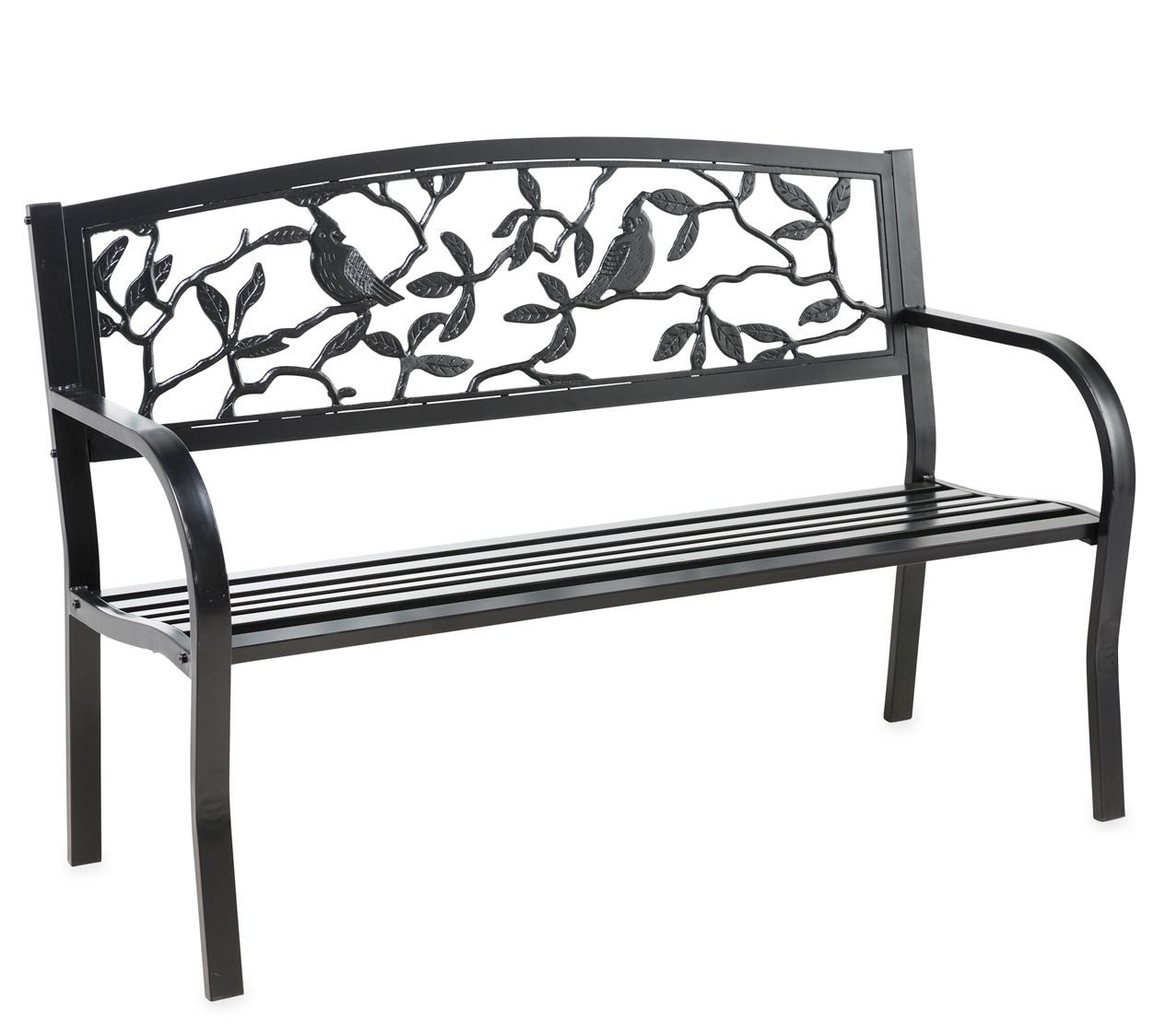 Cardinals Metal Garden Bench by Evergreen