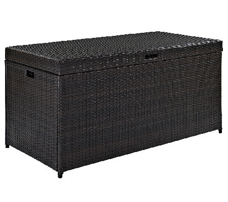 Crosley Palm Harbor Outdoor Wicker Storage Bin