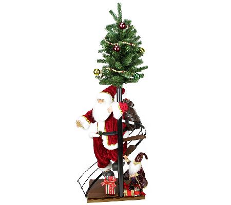 50" Majestic Santa on Staircase by Northlight