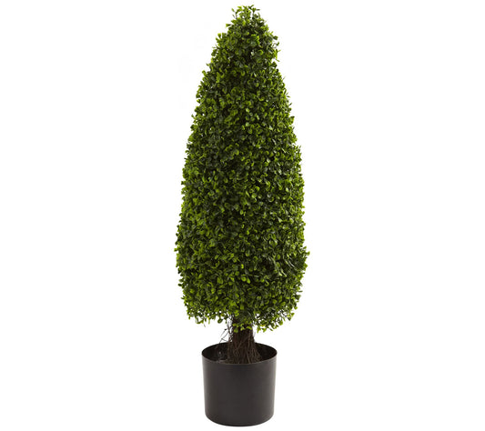 3' Boxwood Tower Topiary by Nearly Natural