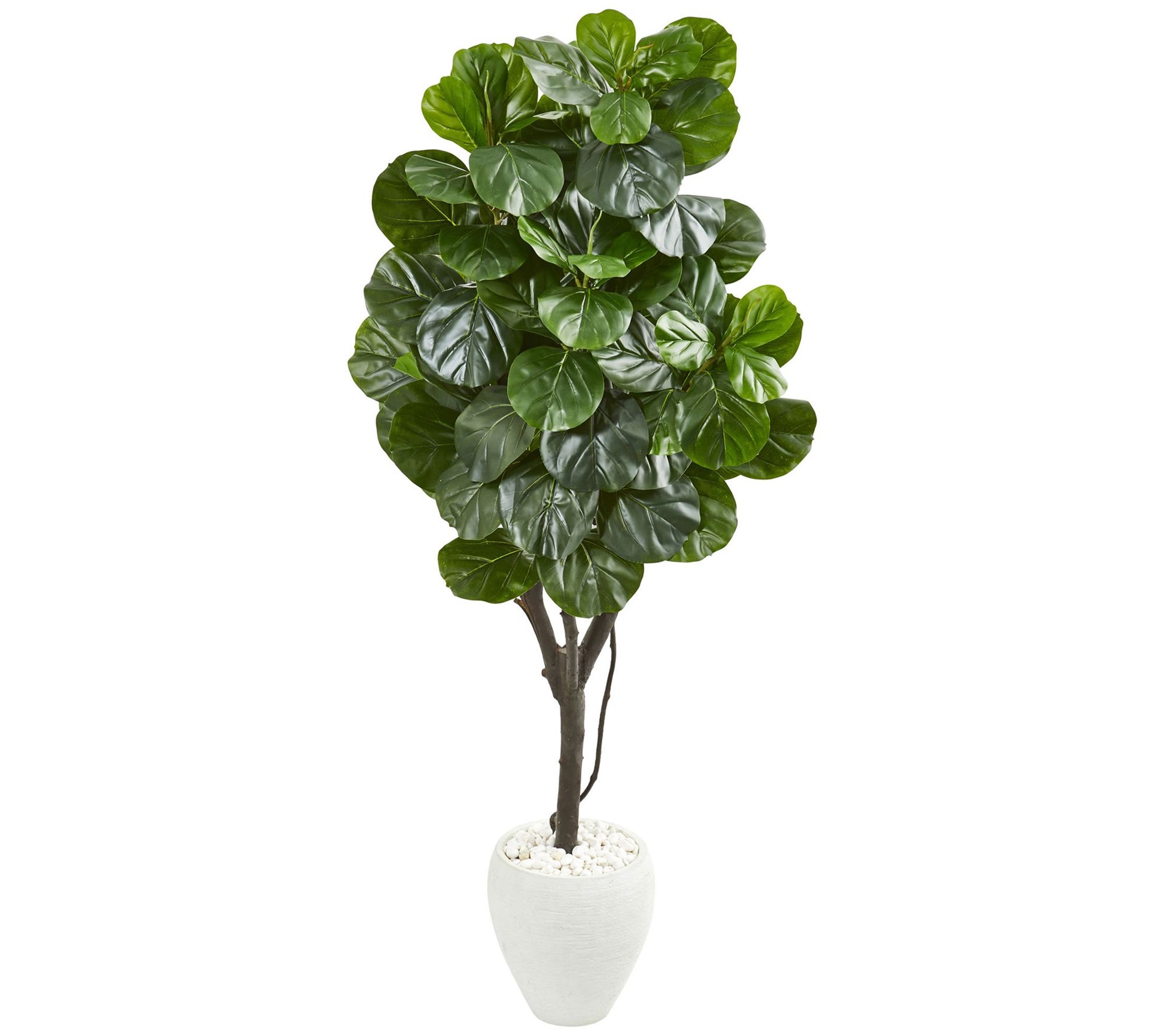 68" Fiddle Leaf Fig Tree in Planter by Nearly Natural