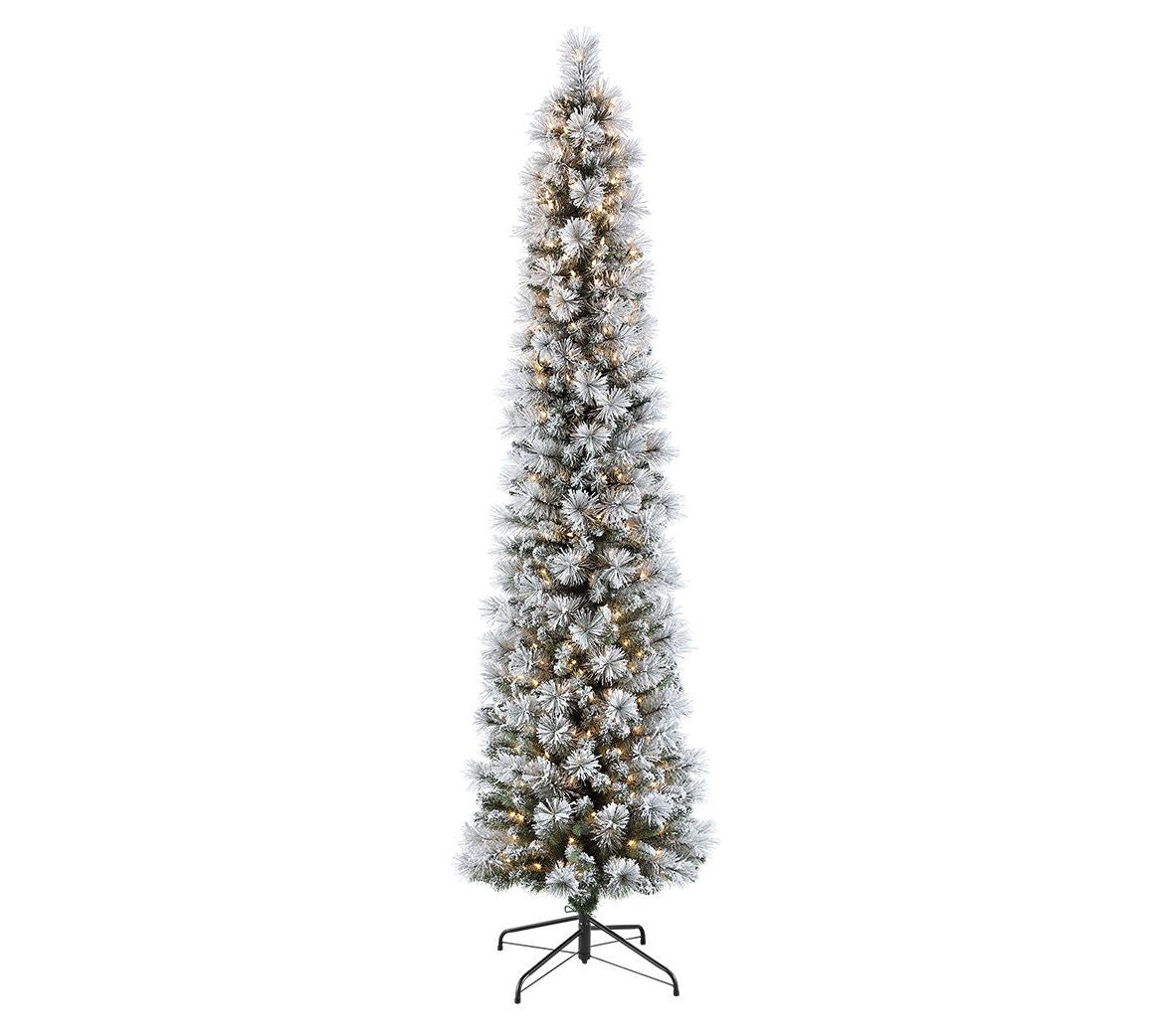 6.5' Flocked Patagonia Pine Artificial Tree 300Clear Lights