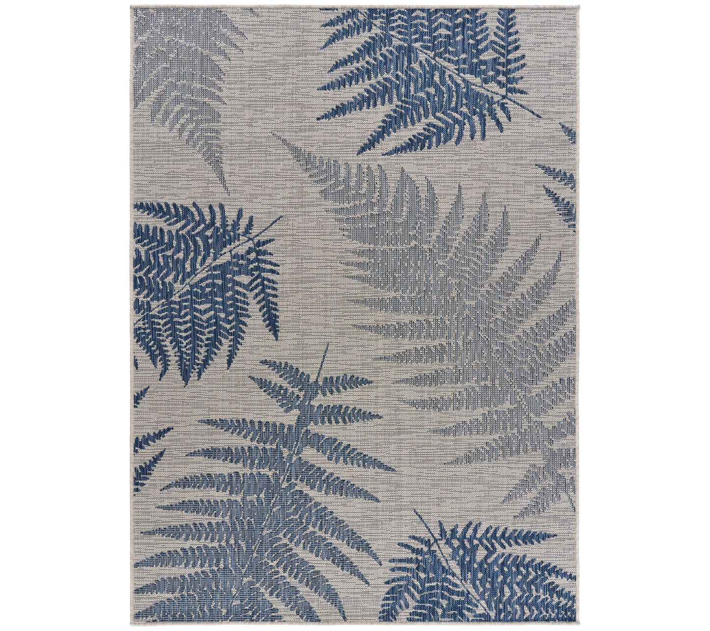 Ox Bay Navy Fallen Fern Indoor/Outdoor Rug 5'3"x 7'3"