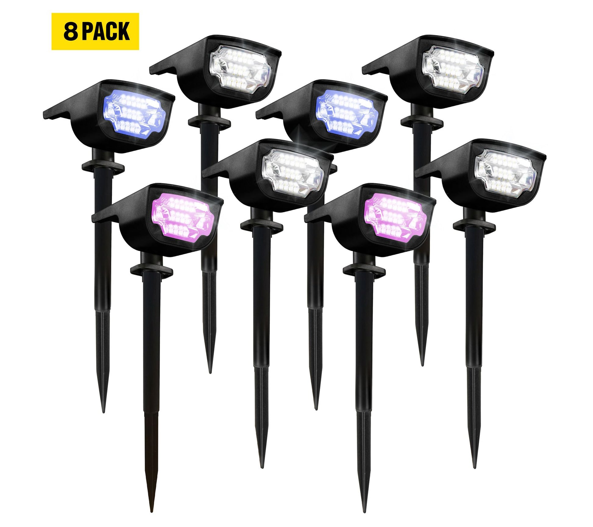 Bell + Howell Solar Powered Color Changing Burst Lights 8-Pack