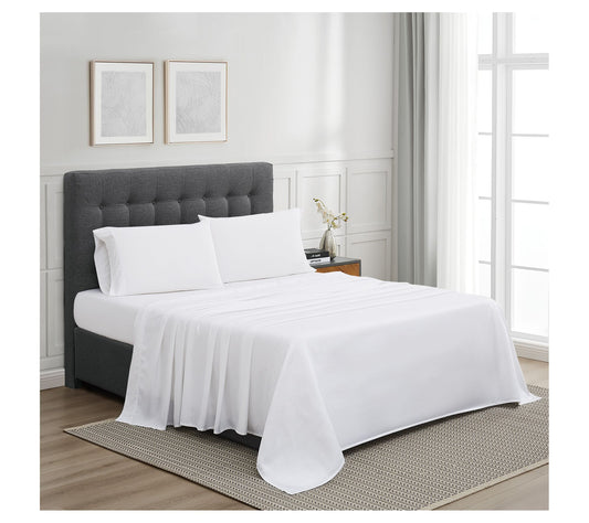 Badgley Mischka 300TC Tencel Split King 4-PieceSheet Set