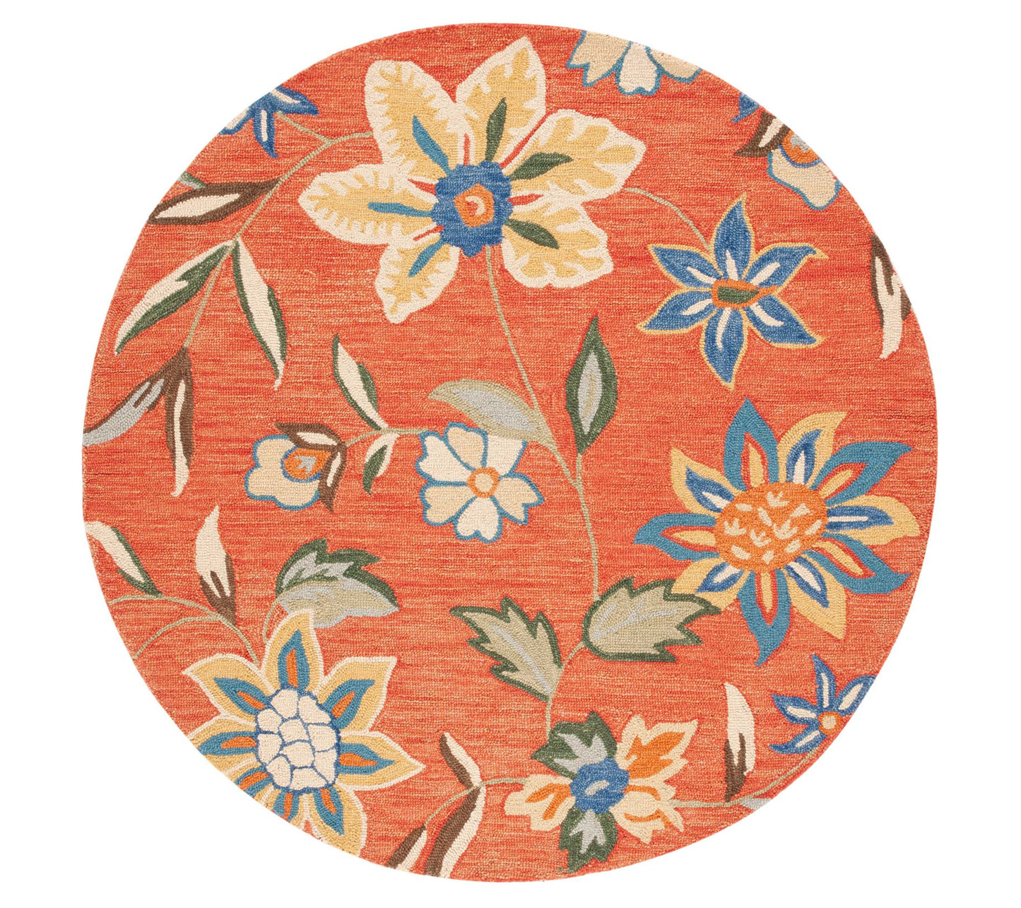 Blossom Collect ion BLM673 6' X 6' Round Rug b y Valerie