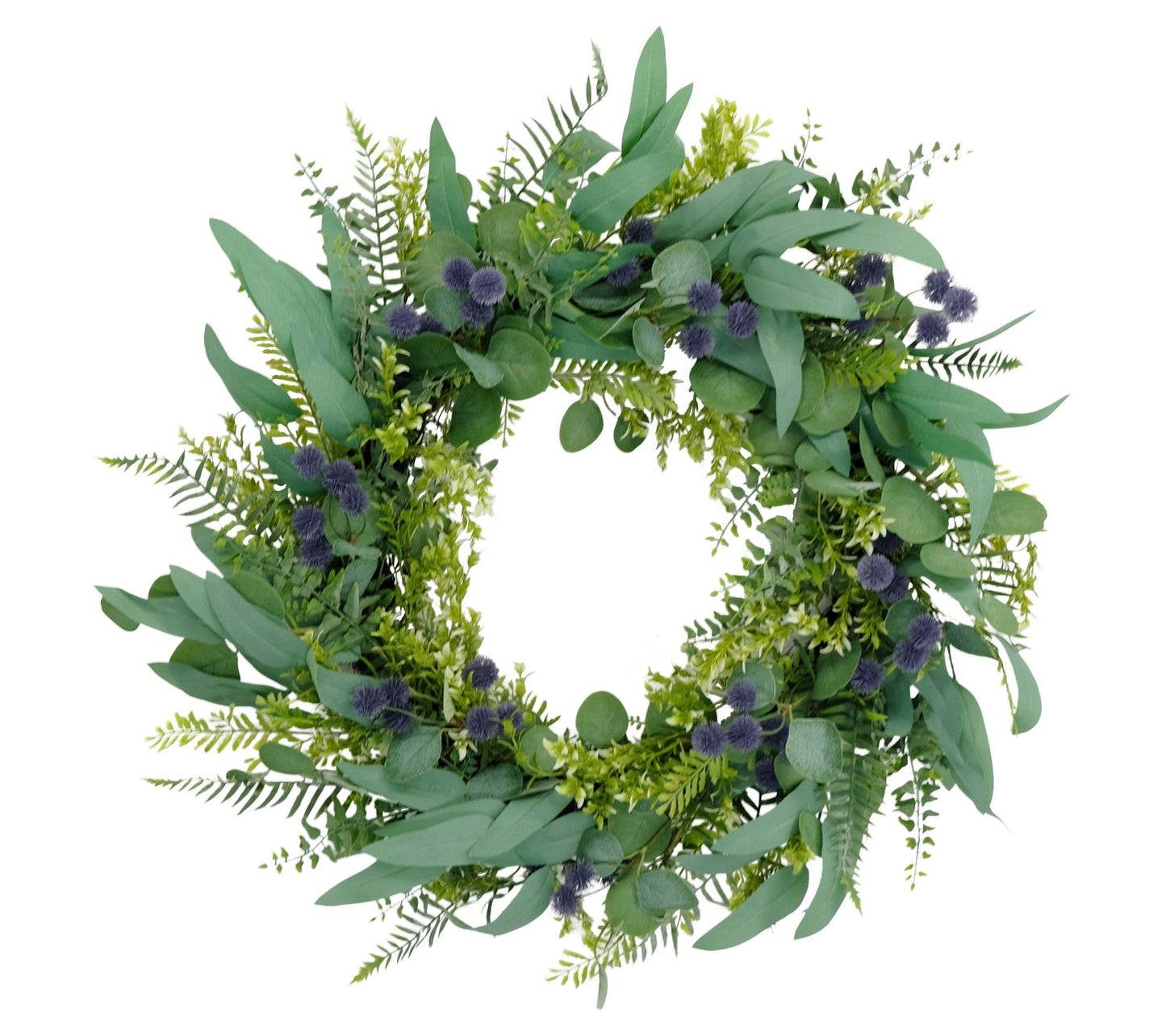 30" Artificial Eucalyptus Spring Floral Door Wreath