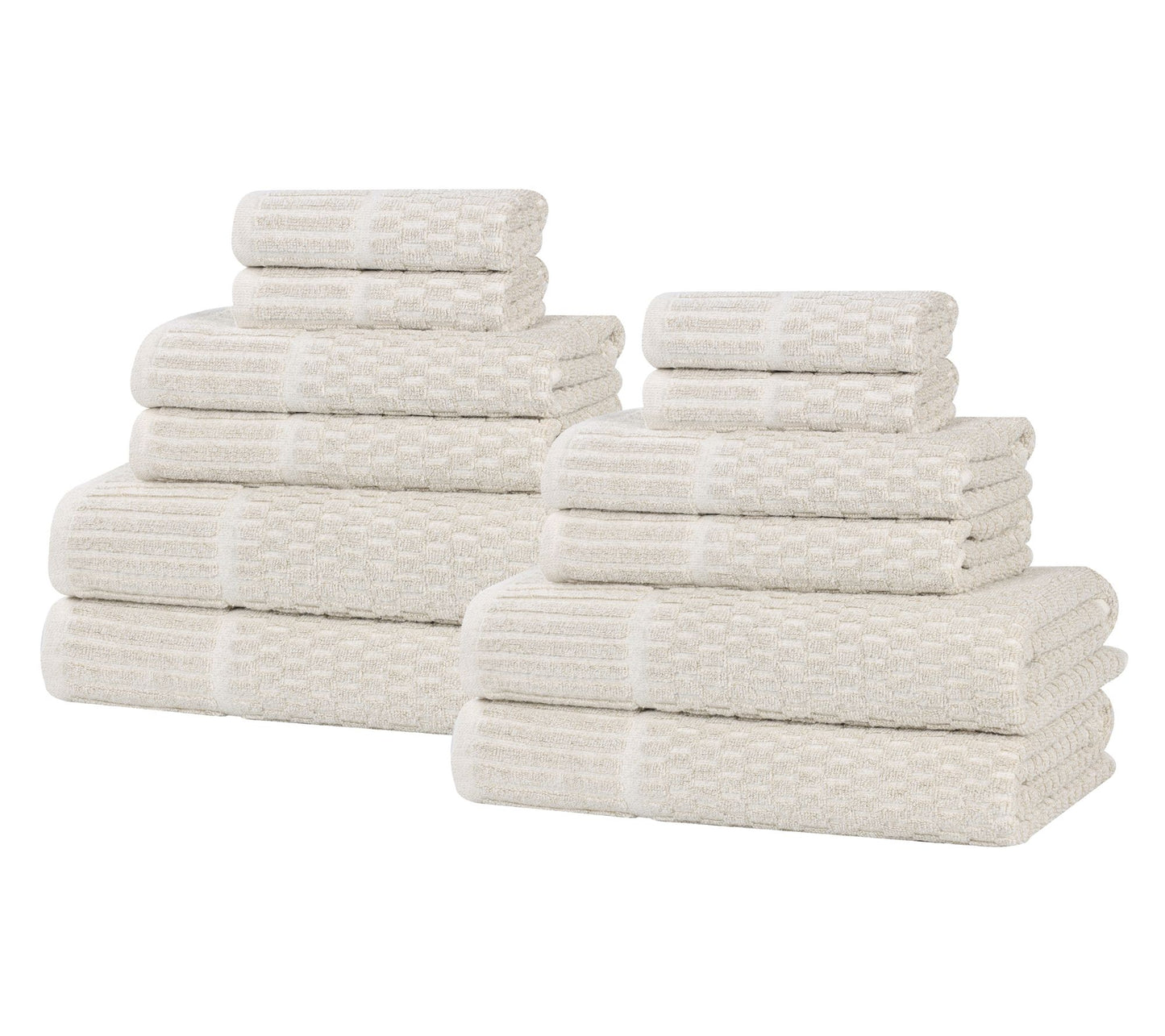 Superior Juno Cotton Blend 12 Piece Towel Set