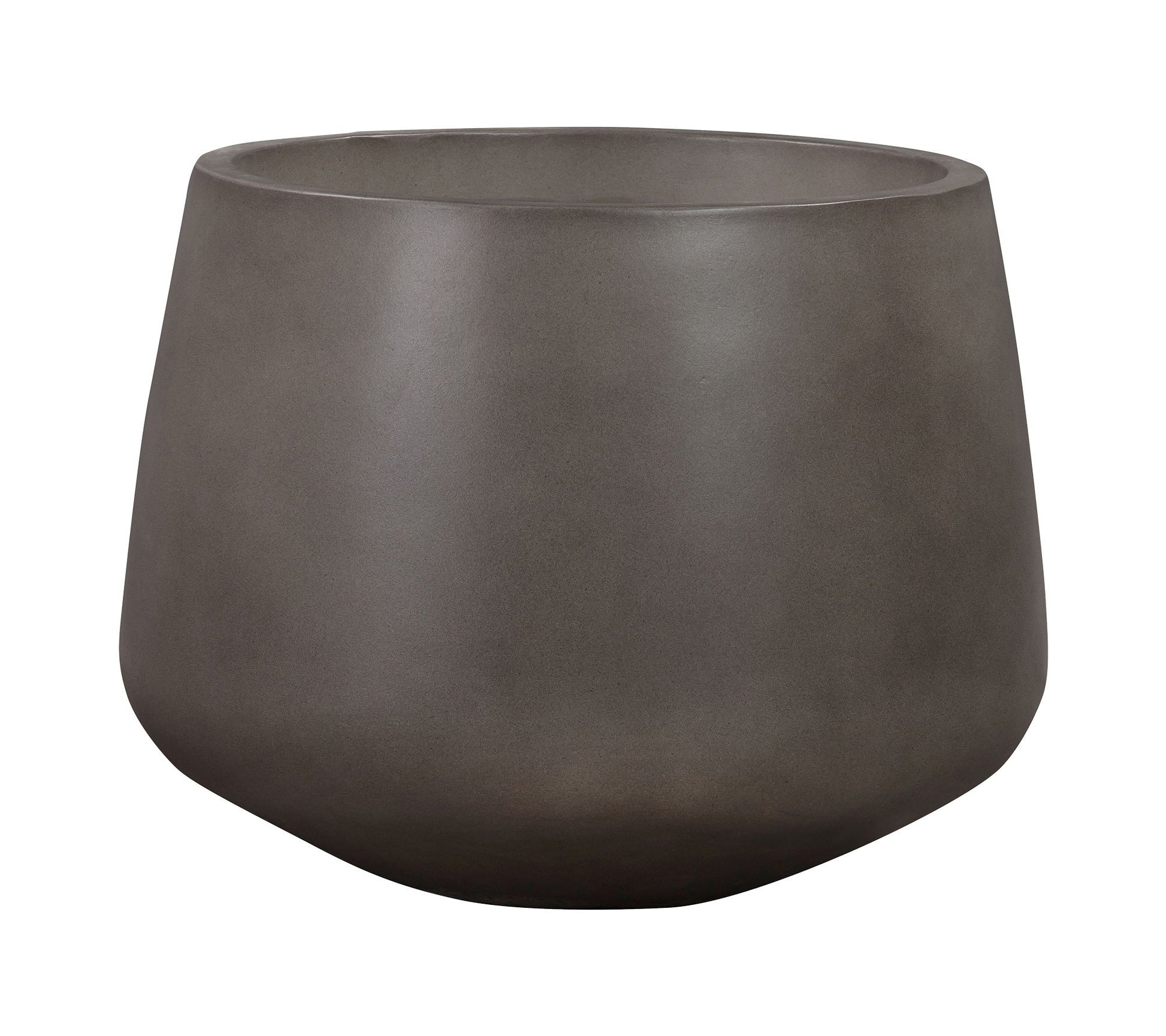 Armen Living Amethyst Large Round Lightweight Concrete Planter