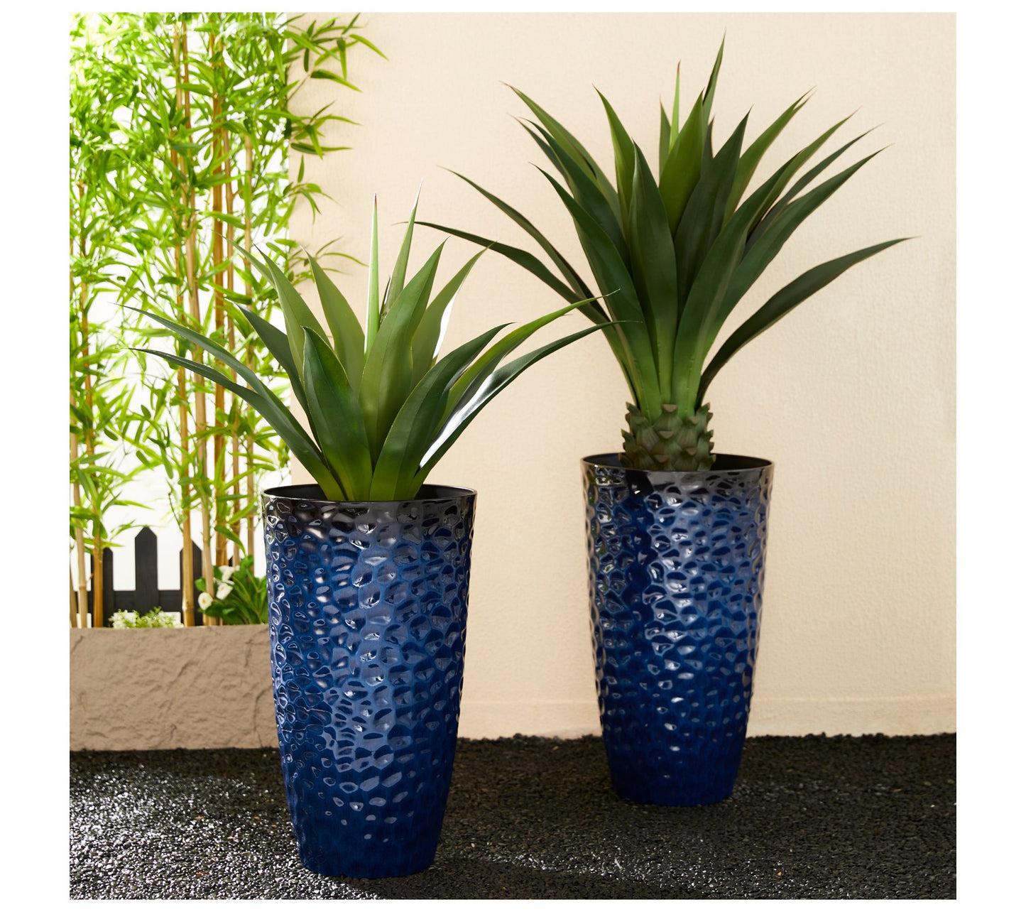 Glitzhome Set of 2 Tall Lightweight Honeycomb PP Planters