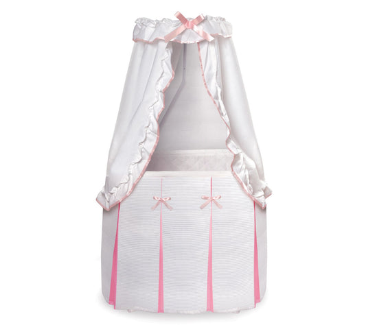 Badger Basket Majesty Baby Bassinet with Canopy