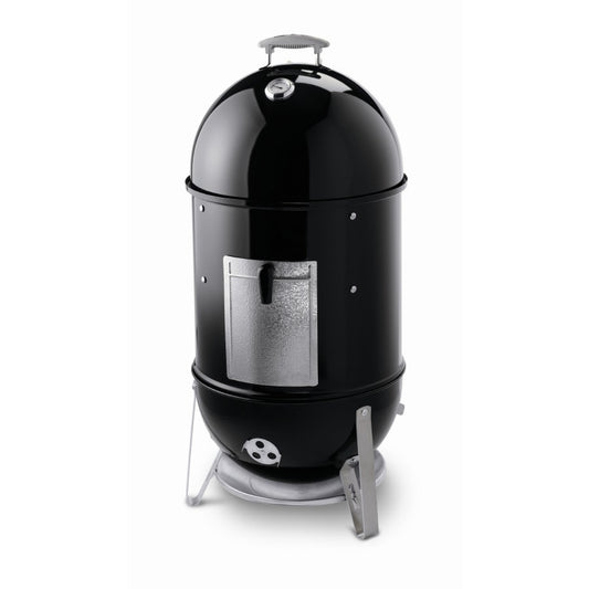 Weber 18-in Smokey Mountain Cooker 481-Sq in Black Porcelain-enamel Vertical Charcoal Smoker 721001