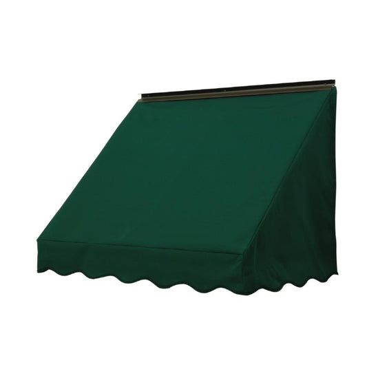 NuImage Awnings 3700 84-in Wide x 18-in Projection x 23-in Height Fabric Hunter Green (4637) Solid Fixed Window Awning