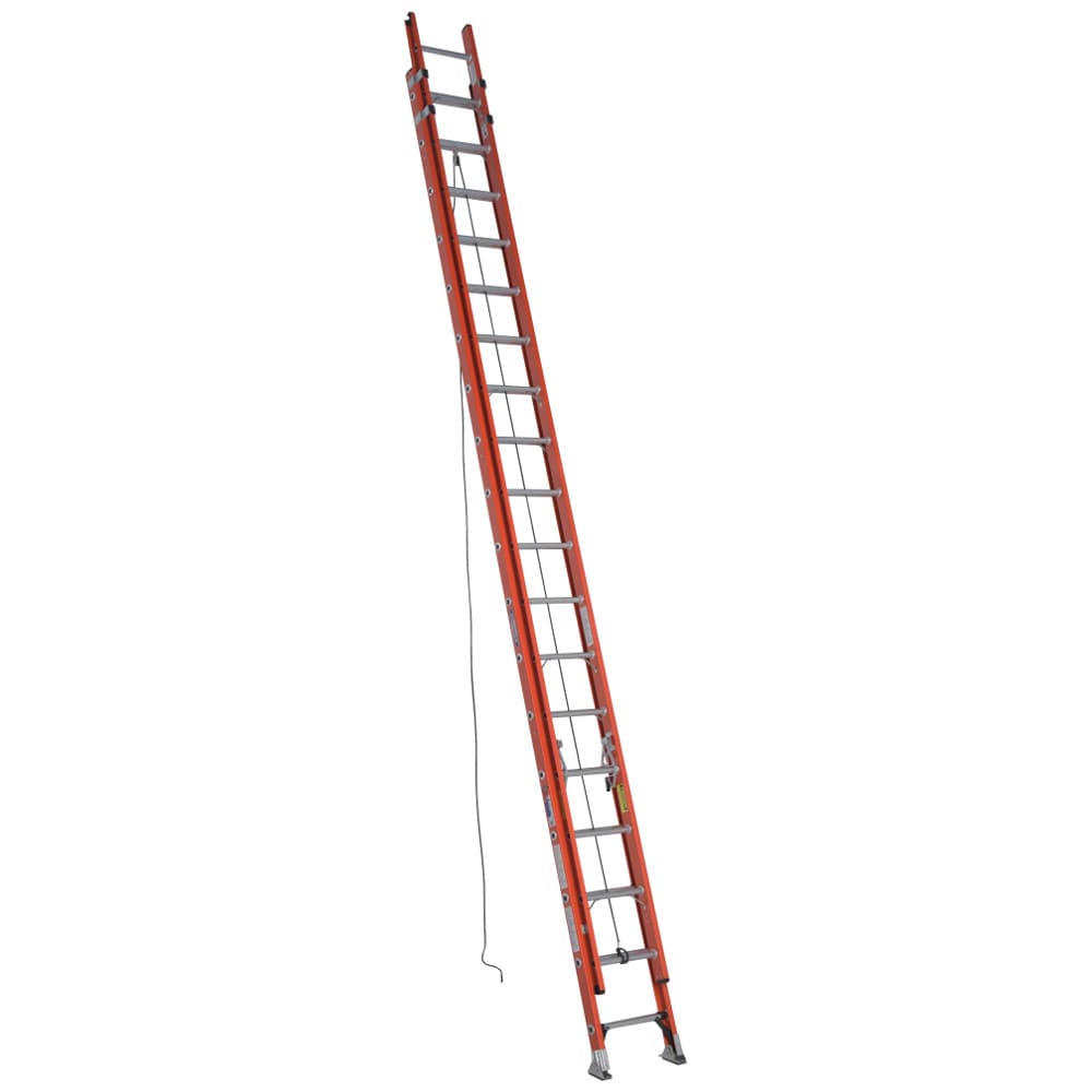 Werner D6200-2 36-ft Fiberglass Type 1A-300-lb Load Capacity Extension Ladder D6236-2