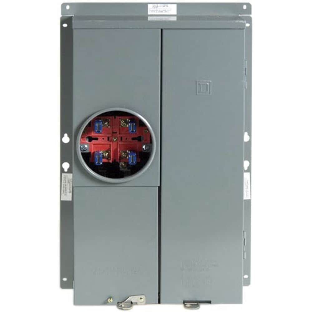 Square D 125-Amp 16-Spaces 24-Circuit Outdoor Main Breaker Meter Combo Load Center SC1624M125F