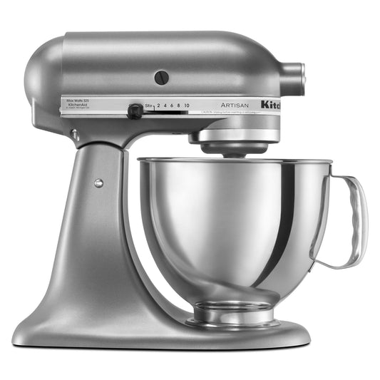KitchenAid Artisan Contour Silver 5-Quart Tilt-head Stand Mixer KSM150PSCU
