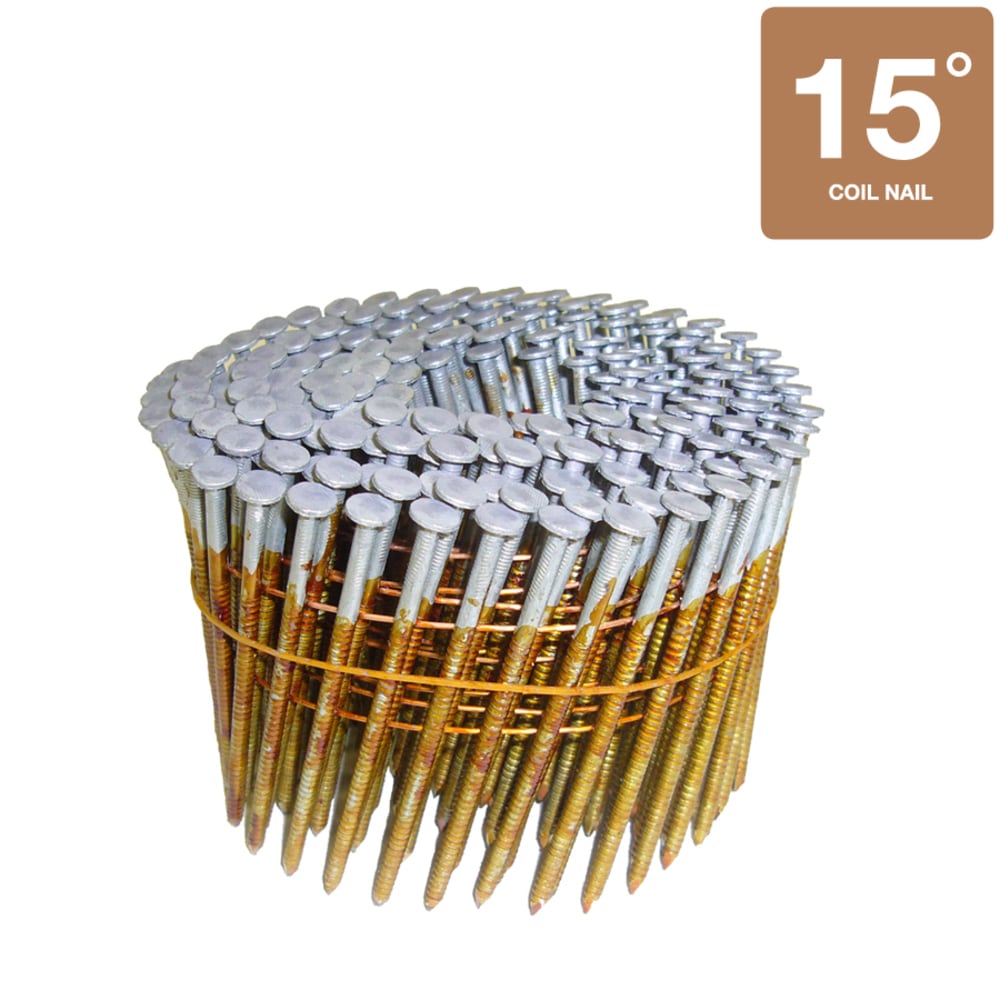 Metabo HPT 3-in x 0.12-in 15 Degree Hot-Dipped Galvanized Ring Shank Collated Framing Nails (2400-Per Box) 12707HHPT