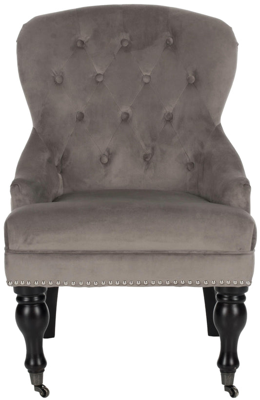 Safavieh Falcon Country Cotton Upholstered Side Chair (Wood Frame)