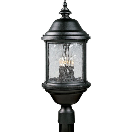 Progress Lighting Ashmore 23.75-in Textured Black Traditional Outdoor Light post lantern