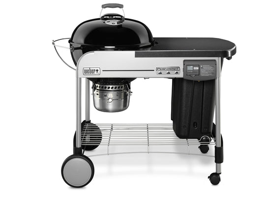 Weber Performer Deluxe 22-in W Black Kettle Charcoal Grill 15501001