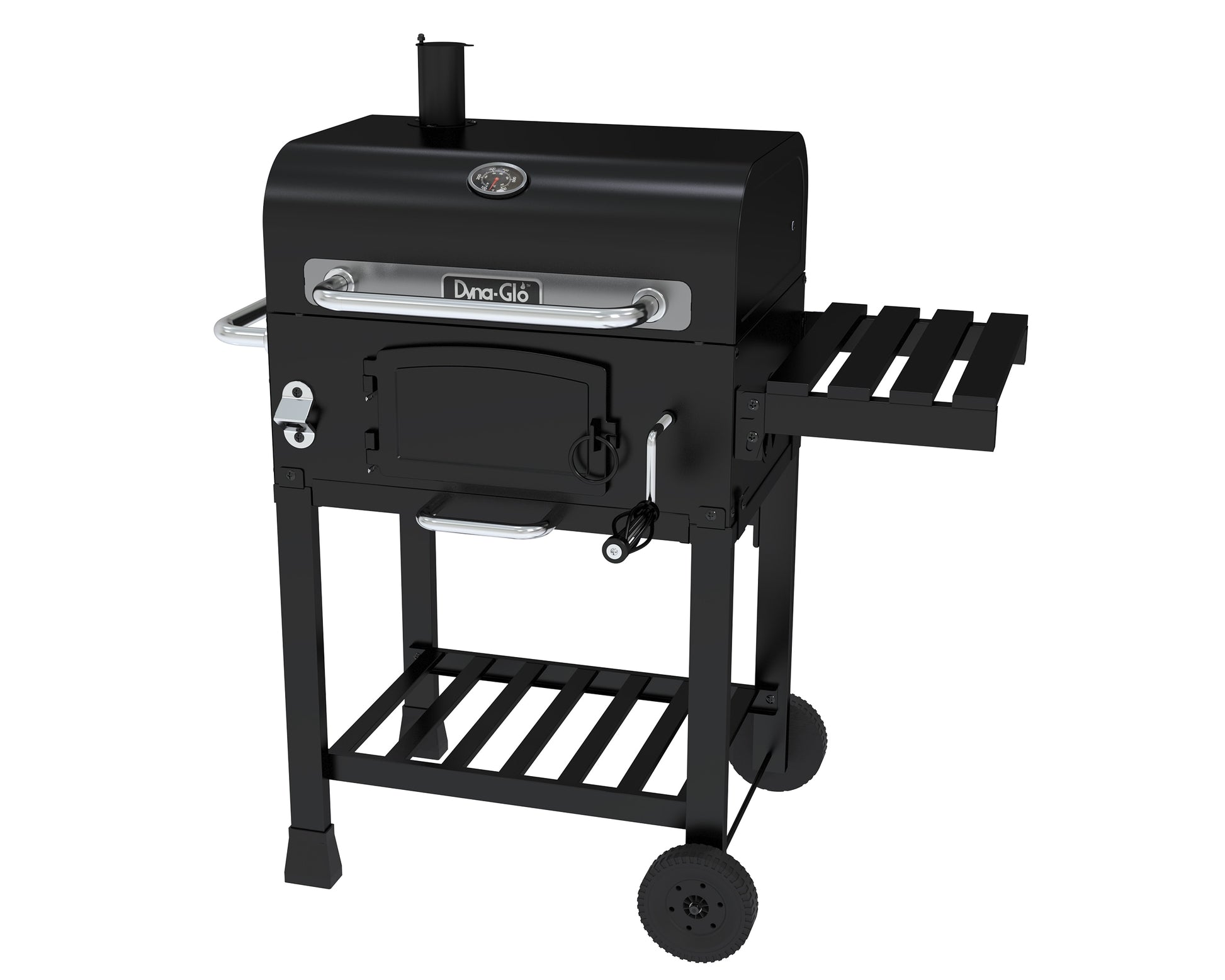 Dyna-Glo 24-in W Black Barrel Charcoal Grill DGD381BNC-D