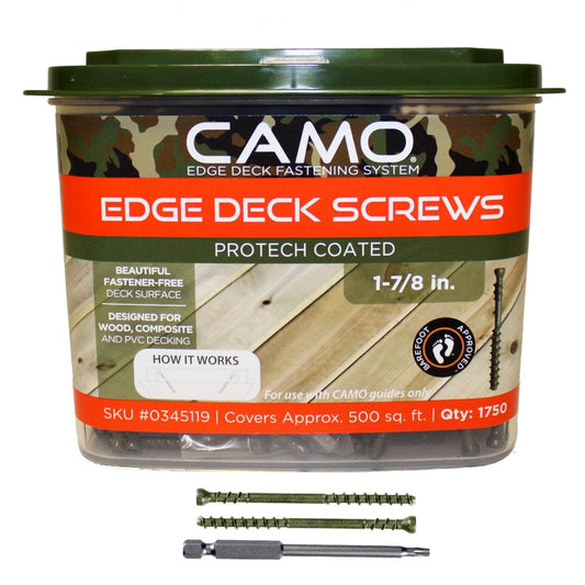 CAMO #7 x 1-7/8-in Wood To Wood Deck Screws (1750-Per Box) 345119