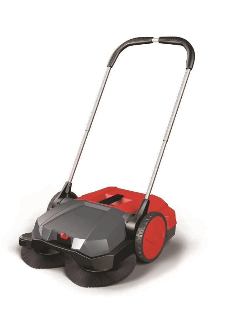 BISSELL Manual Push Power Sweeper Manual Carpet and Hard Surface Cordless Outdoor Floor Sweeper BG355