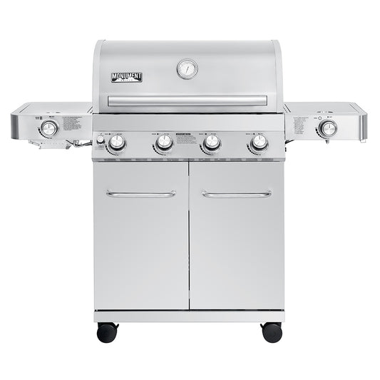 Monument Stainless Steel 4-Burner Liquid Propane Gas Grill 43540