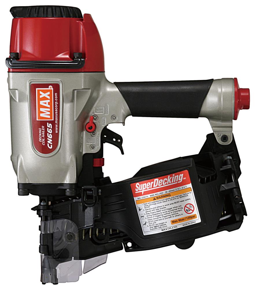 MAX SuperDecking 2.5-in 15-Degree Pneumatic Siding Nailer CN665D
