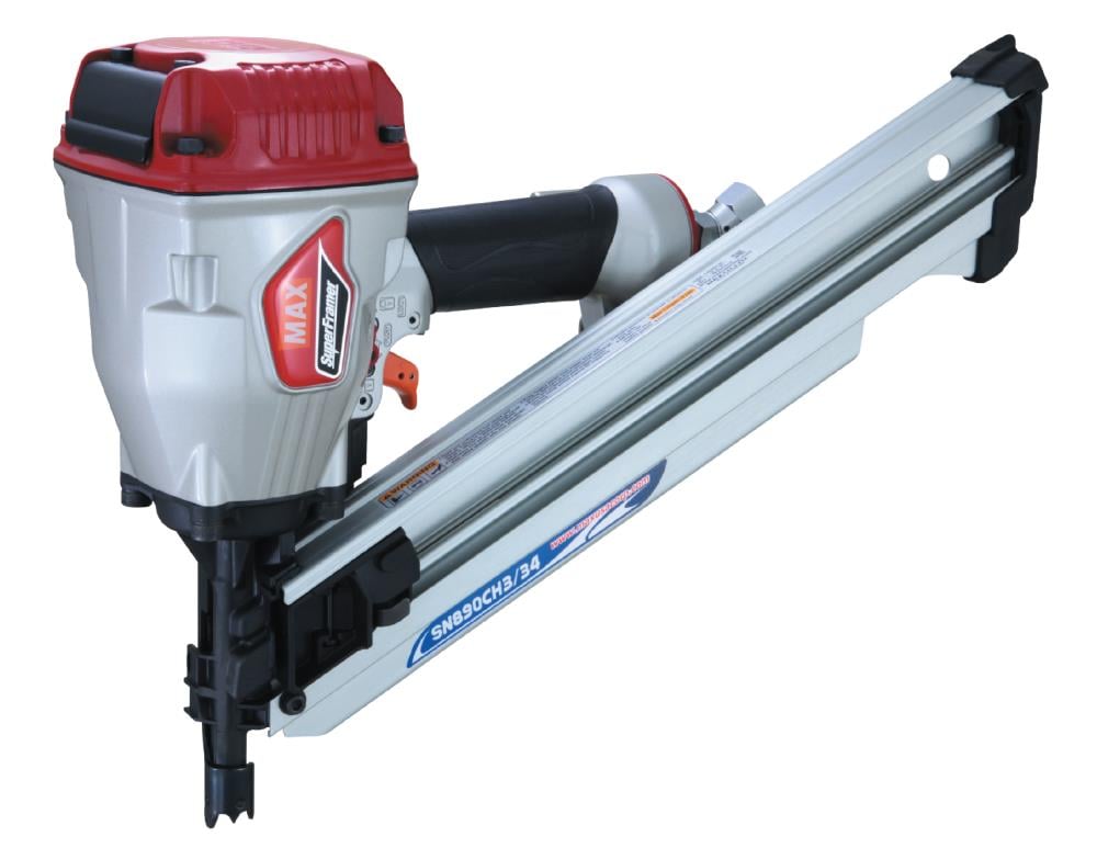 MAX SN890CH3/34 Pneumatic Framing Nailer 0.131-in Strip Depth Control Tool-Free SN890CH3/34