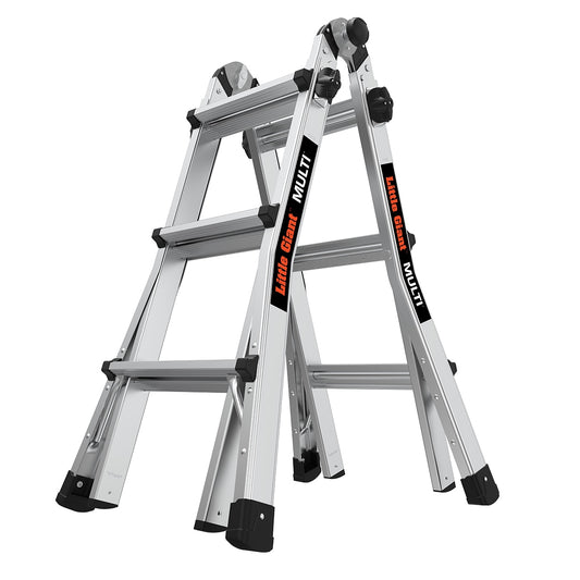Little Giant Ladders Multi M14 14.3-ft Reach Type 1a- 300-lb Load Capacity Telescoping Multi-Position Ladder 16513-002
