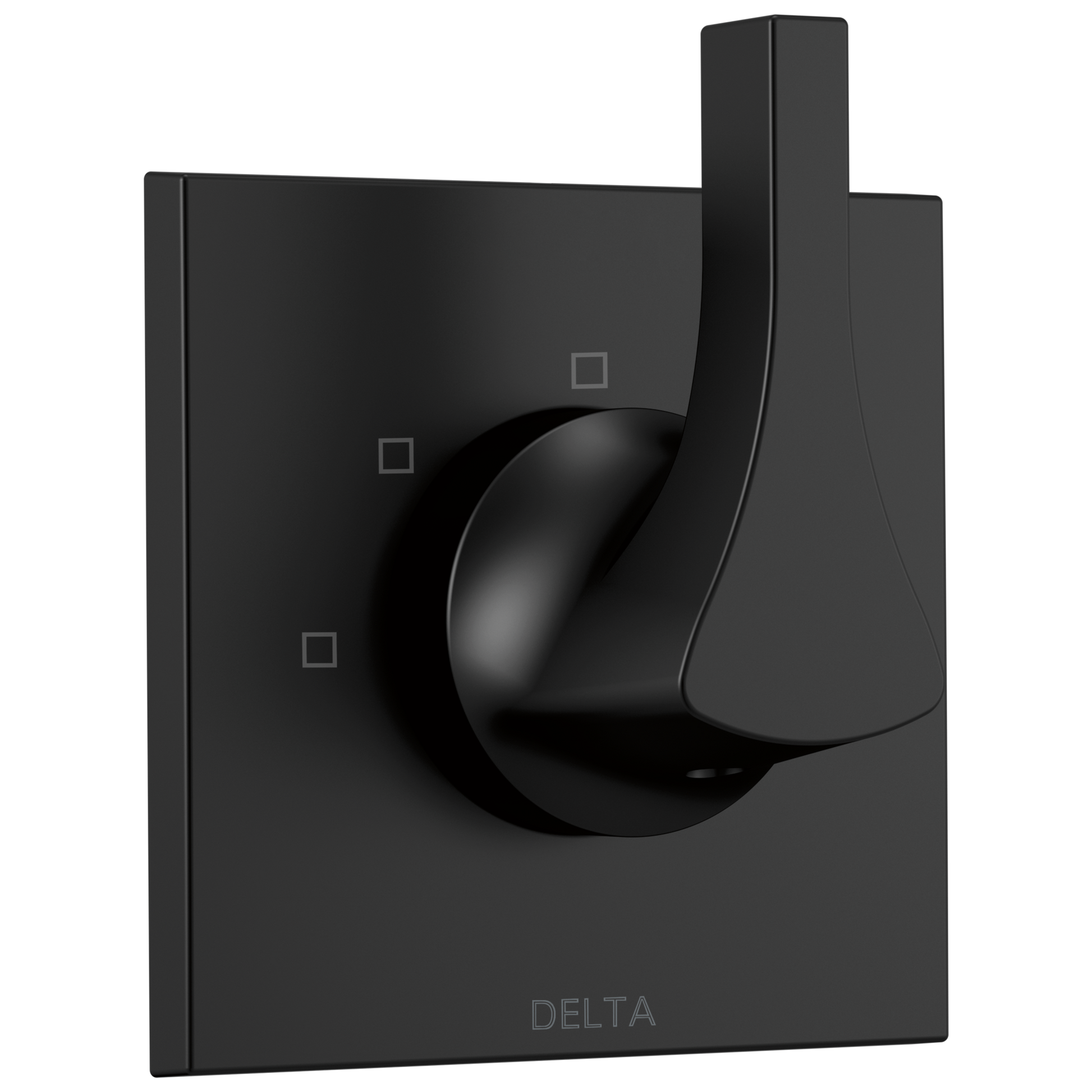 Delta Zura Matte Black 2.5-Inches Universal Bathtub/Shower Diverter 0.5-Inches -ID