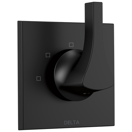 Delta Zura Matte Black 2.5-Inches Universal Bathtub/Shower Diverter 0.5-Inches -ID