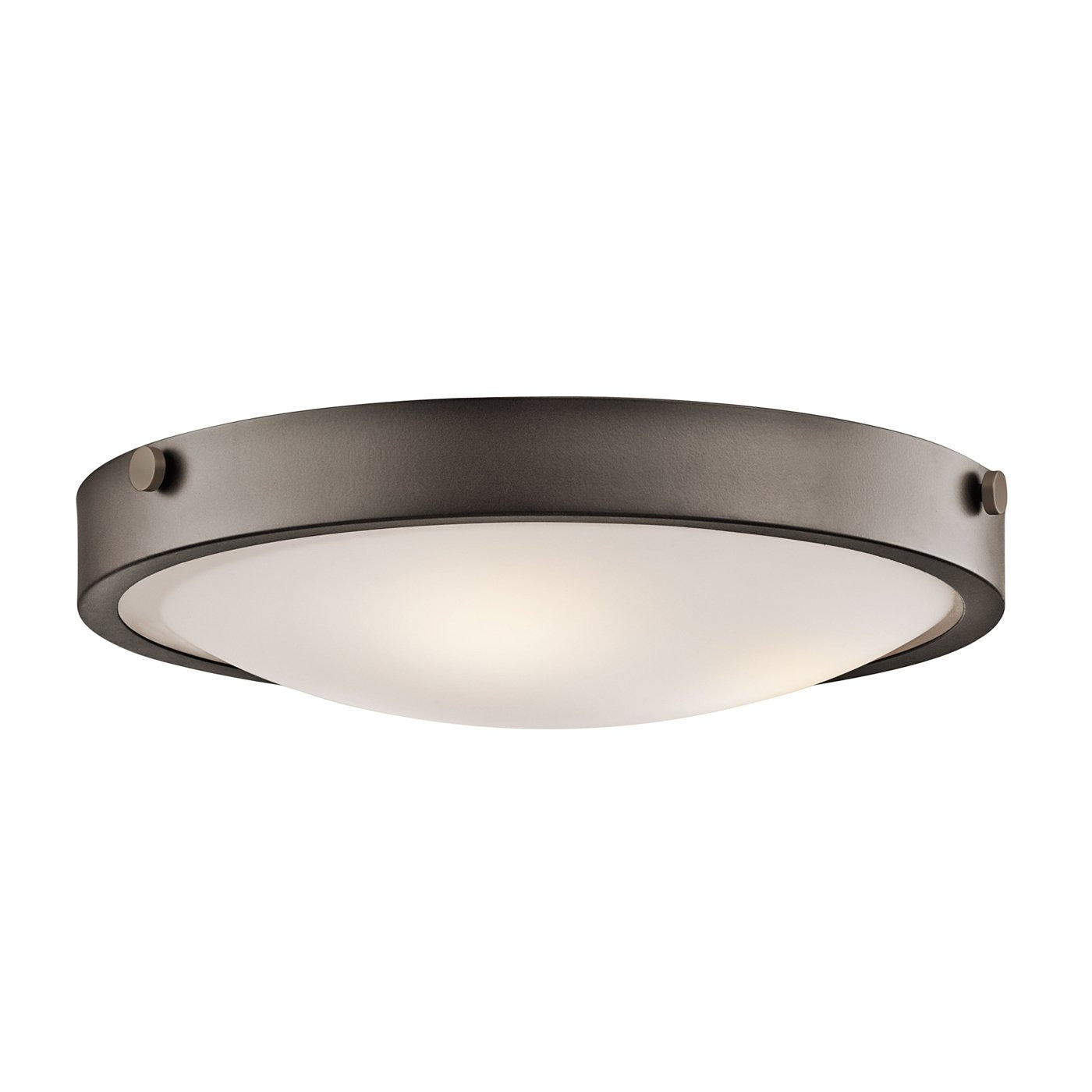 Kichler Lytham 1 -Light 17.5-in Bronze Flush Mount Light