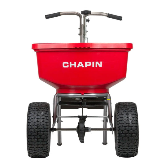 Chapin 100-lb 8400C Broadcast Compatible with Ice Melt, Fertilizer, Seed Spreader