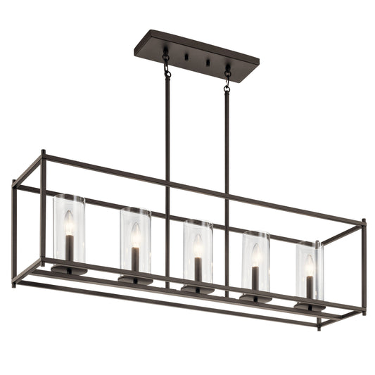 Kichler Crosby 5 -Light Bronze Transitional For Use in Bedrooms, Dining Rooms, Foyers, Kitchens, Living Rooms Chandelier 1331794