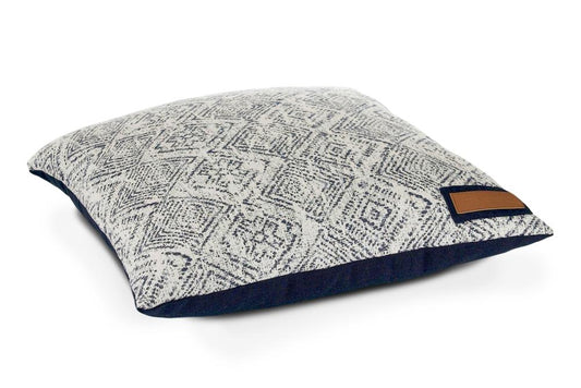 The Houndry Rectangular Sapphire Spaniel Sunbrella acrylic fabric Dog Bed ( Large )