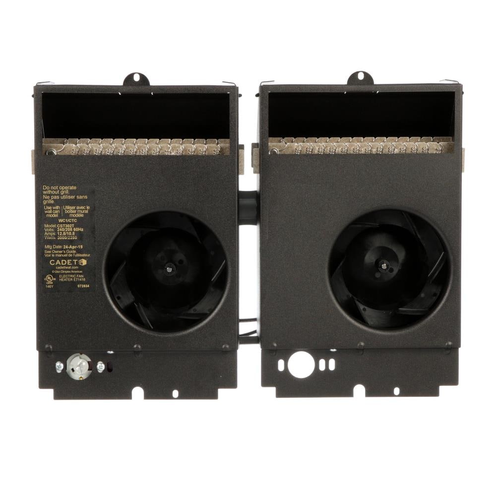 Cadet Com-Pak Twin Up to 4000-Watt 208/240-Volt Fan Heater (14.5-in L x 11.25-in H Grille) 67532