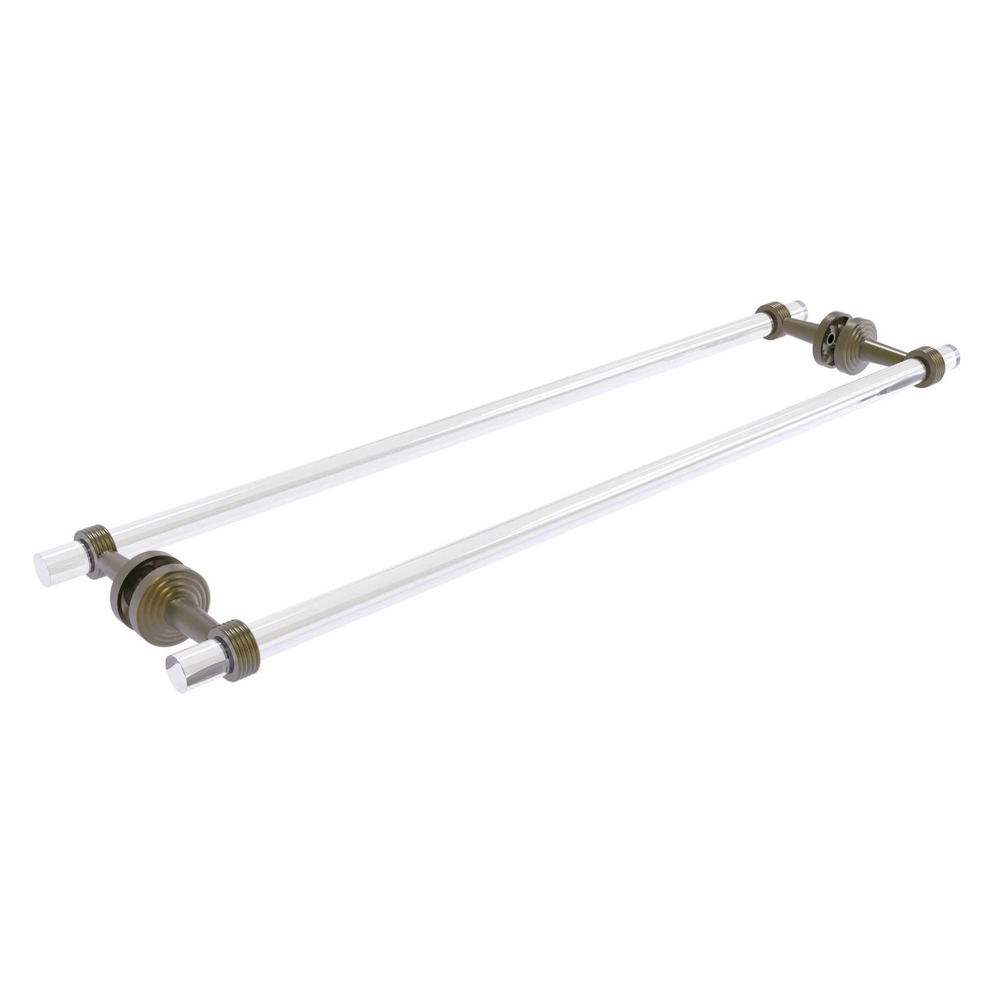 Allied Brass Pacific Beach 30-in double Antique Brass Wall mount Double Towel Bar