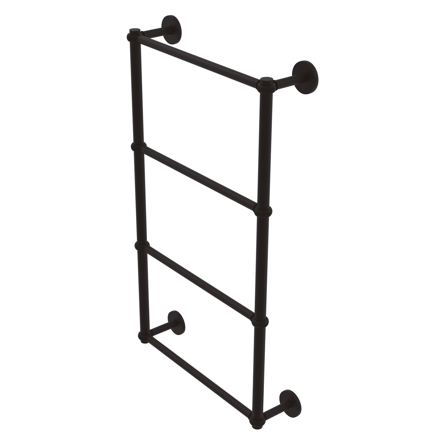 Allied Brass Prestige Skyline 24-in double Oil-rubbed bronze Wall mount 4-tier Towel Bar