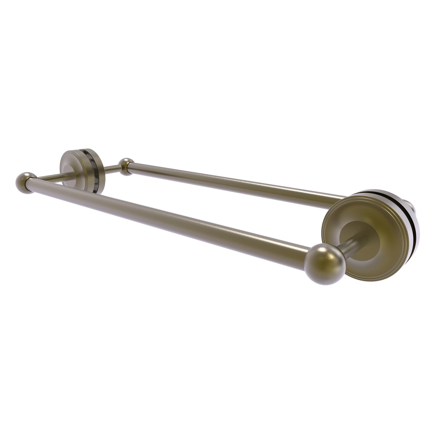 Allied Brass Prestige Regal 18-in double Antique Brass Wall mount Double Towel Bar