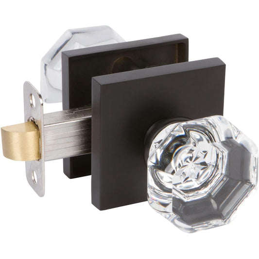 Delaney Hardware Bravura Black Interior Hall/Closet Passage Door Knob BV925-705
