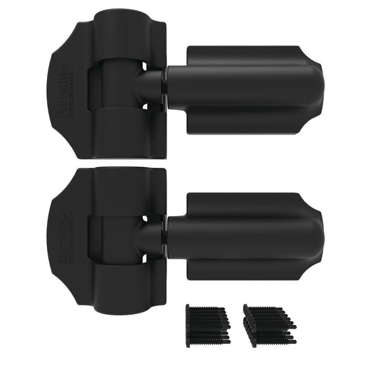 Barrette Outdoor Living Heavy-Duty 2-Pack 4-7/8-in Black Gate Hinge 73014250