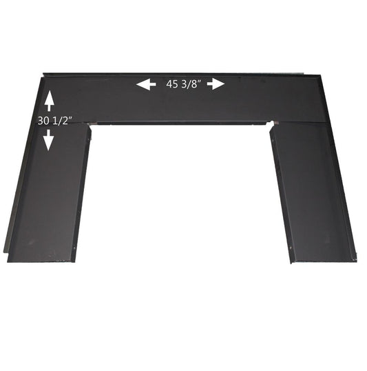 Buck Stove Black Wood Stove Faceplate Kit - Model 384 Standard Trim Kit - Handcrafted, Durable, Stylish - Wood & Pellet Stove Accessories PA FP384-BLK