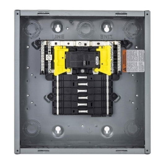 Square D QO 100-Amp 12-Spaces 12-Circuit Indoor Convertible Main Breaker Panel Plug-on Neutral Load Center QO12M100PC