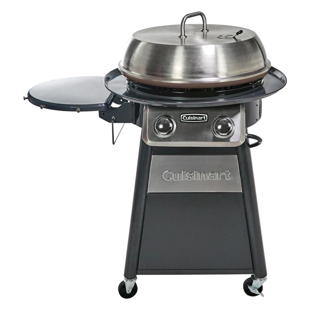 Cuisinart 360 Degree Griddle Outdoor Cooking Center 380-Sq in Stainless Steel Portable Liquid Propane Grill CGG-888
