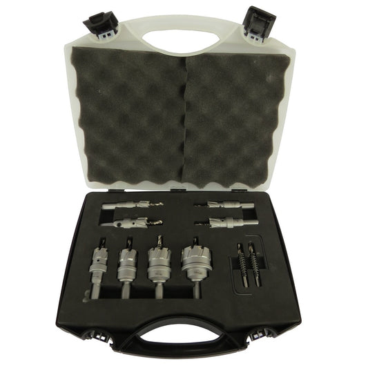 Drill America Carbide-tipped Arbored Hole Saw Set with Hard Case CTH5000